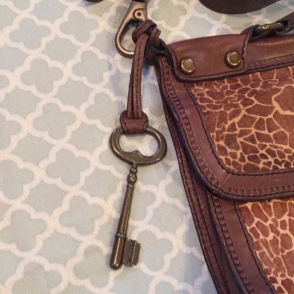 Fossil Giraffe Calf Hair Vintage Revival Crossbody Bag - Picture 2 of 11